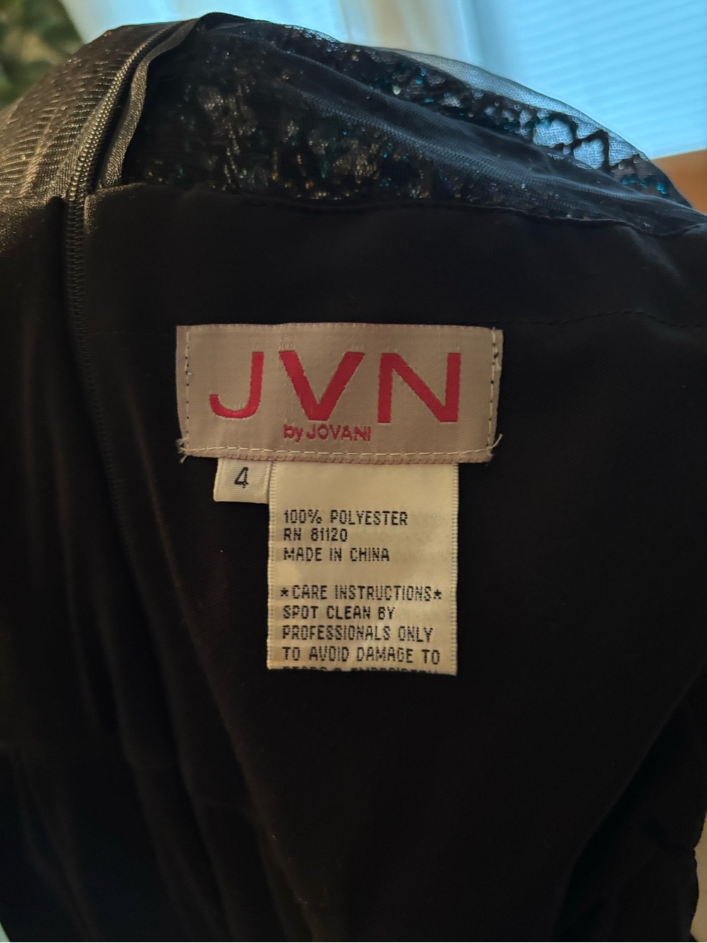 JVN by Jovani Maxi Beaded Dress - Picture 7 of 7